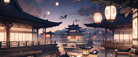 13126-1570767060-masterpiece,(masterpiece, top quality, best quality)east asian architecture, architecture, scenery, lantern, outdoors, sky, day,.png